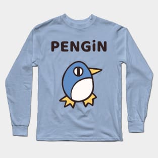 PENGIN - Cryptic Nihongo - Cartoon Penguin with Japanese Long Sleeve T-Shirt